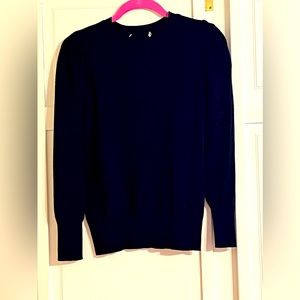 Black puff sleeve sweater
